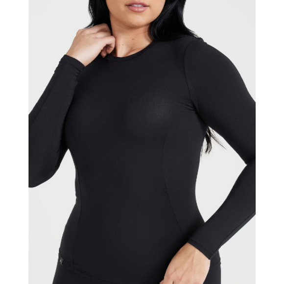 Oner Active Women's Black Mellow Soft Long Sleeve Top Size M - Picture 6 of 7